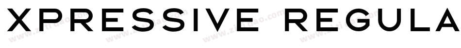 Xpressive Regular字体转换